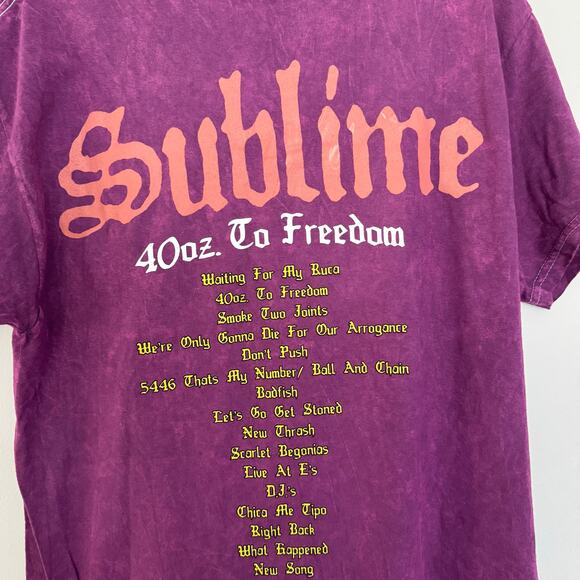 Sublime 40 oz of Freedom Tour Concert/Band Tee - Picture 5 of 6